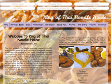 Tablet Screenshot of kingofthainoodlehouse.com